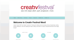 Desktop Screenshot of creativestitchesshow.com