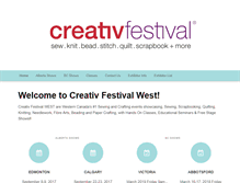 Tablet Screenshot of creativestitchesshow.com